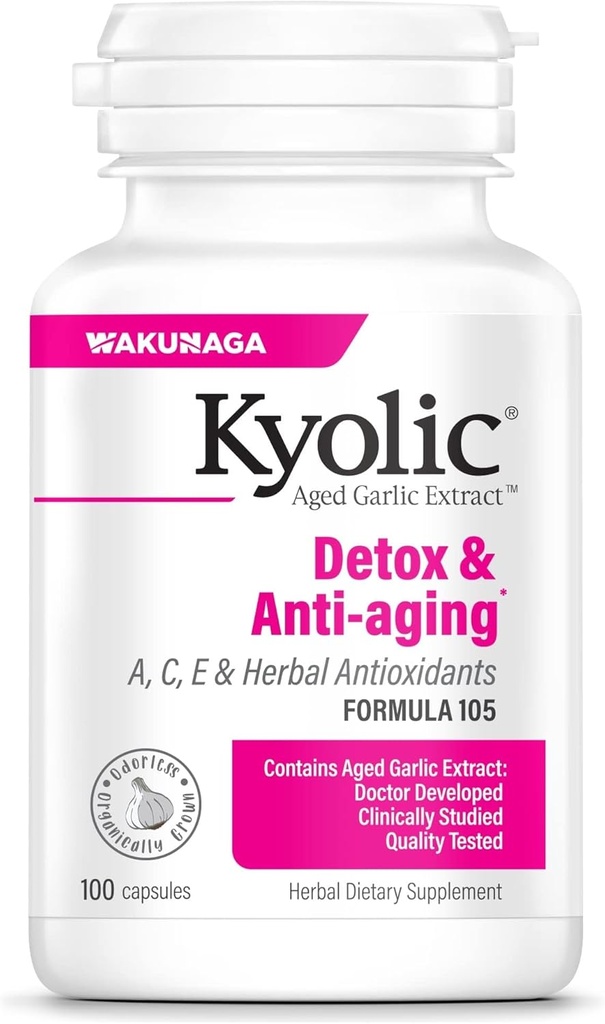 Kyolic Aged Extract Extract Formula 105, Detox & Anti-Aging