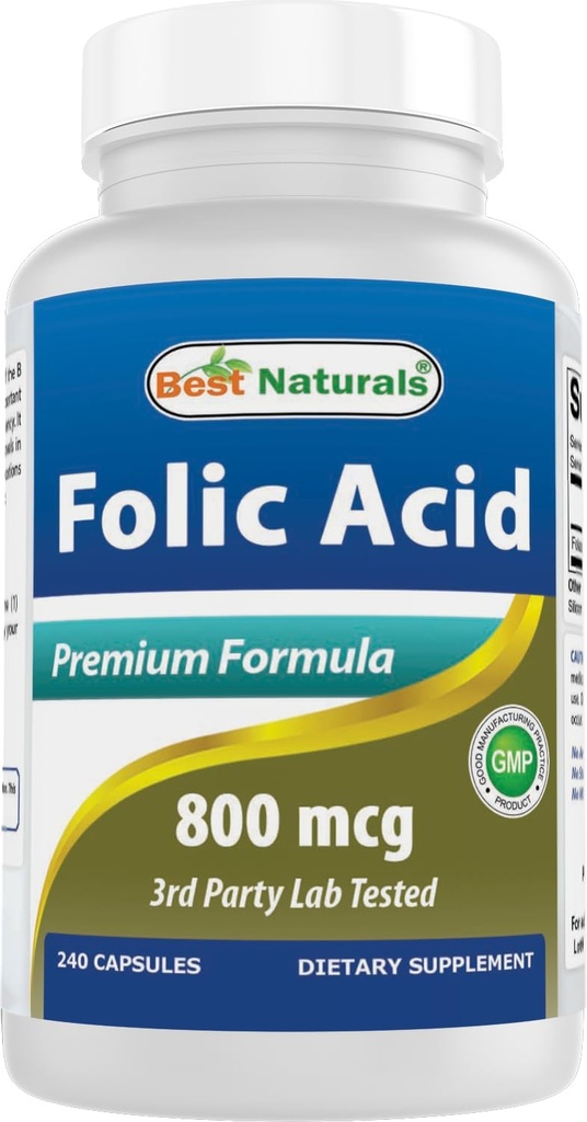 Best Naturals Φολικό οξύ 800 mcg 240 κάψουλες