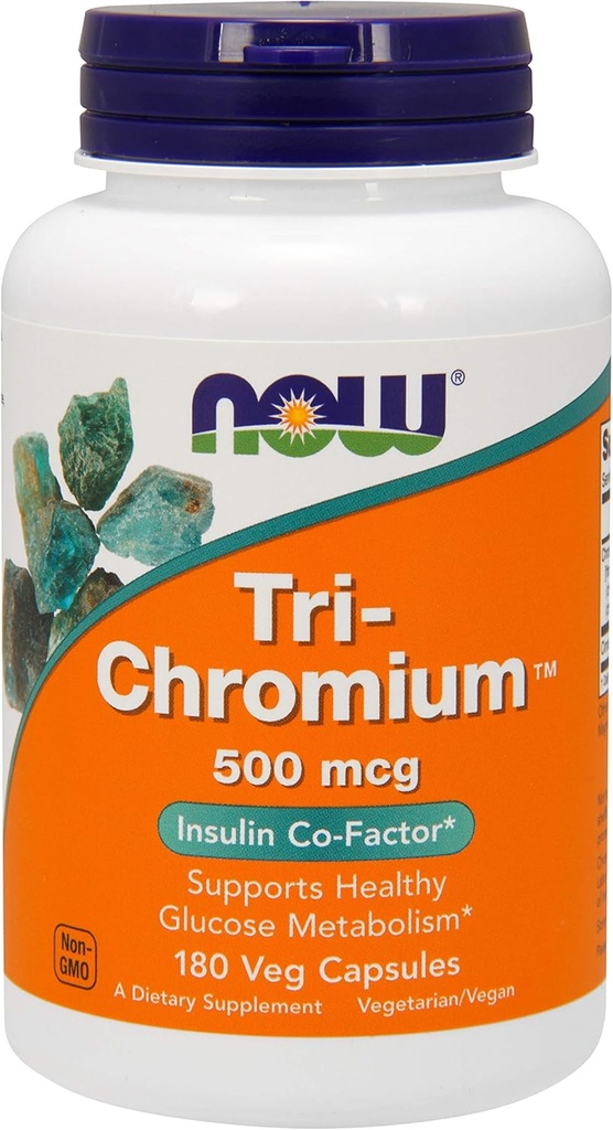 Şimdi Gıdalar - Tri-Chromium 500 mcg. - 180 Vegetarian Capsules