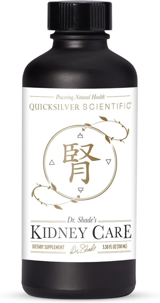 Quicksilver Scientific Kidney Care - Kidney Cleanse & Lymphatic Drainage Supplements - Astragaloside IV Ekstraksiyon, Zhu Ling, Goldenrod, Ferulic Acid, He Shou Wu & Dandelion Leaf (3.38oz / 100 ml)