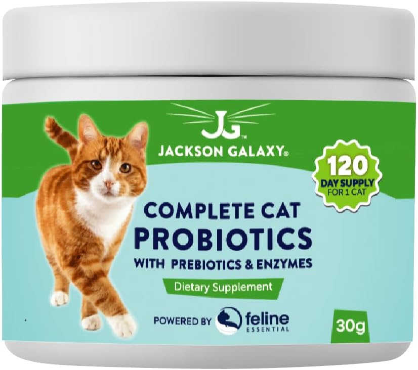 Prebiyotiks & Enzymes by Jackson Galaxy - Digestion Support, Immune Support Diyetary Supplement - Made in the USA