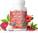 Healthy Heart - Προάγει την υγιή Cholesterol Circulation & Blood Pressure - Plaque - Cortisol - Αρτηρίες - LDL - HDL - CoQ10 - Hawthorne - Beet Root - Σκόρδο - Olive Leaf - Hibiscus - 60 Count