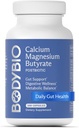 BodyBio Butyrate - Μεταβιοτικό για την υγεία των ούλων, Digestive Υποστήριξη, Bloat, Αέριο & Δυσκοιλιότητα Ανακούφιση, επιδιόρθωση βλεννογόνου - Ασβέστιο, Μαγνήσιο + συμπλήρωμα βουτυρικού οξέος για την ευεξία GI