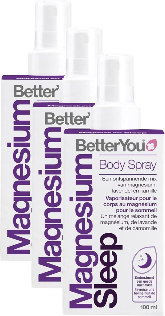 Daha İyi You Muscle Body Spray - Topical Magnezyum ve Essential Oil Mix - Lavender ve Chamomile - Daha İyi Uykuyu Teşvik - 3.38 oz (Pazar 3)