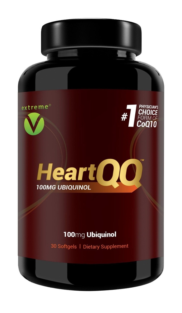 HeartQ YÜKSEK Abxia Ubiquinol (QH), Active CoQ10 300% Greater Abors, 1 Önerilen CoQ10. 100 mg of Ubiquinol (Vegetarian Softgels)