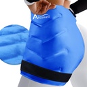 Atsuwell XL Hip Ice Pack Wrap, Gel Cold Pack για Hip Care, Reuseable Ice Pack για αντικατάσταση Hip, Soft Plush Lined Cold Compress για Hip, Γονάτι, Πίσω, Μπλε