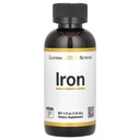 California Gold Nutrition Iron, Ferrous Bisglycinate Chelate ve Sarı Dock Root olarak, 4 fl oz (118 ml)