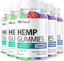 (5 Pack) Life Boost Hemp Gummies Advanced Strength Performance Hemp Meeting Formula, Big Scale Lifeboost Hemp Gummy with 25 mg Hemp Ekstra, Great Taste 1500 mg Per Şişe, New 2024 Gummies (300 Gummies)