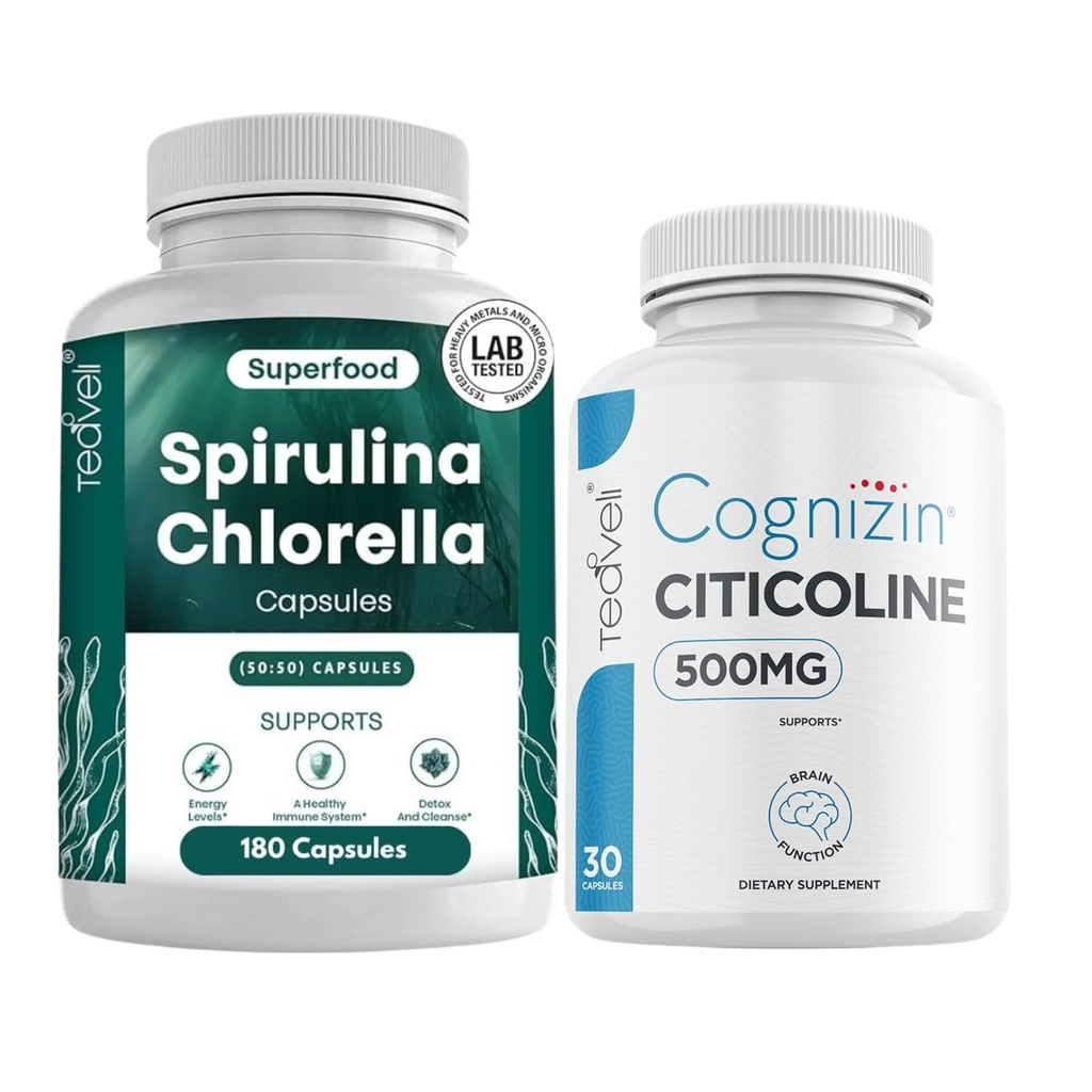 Teaveli Citicoline with Spirulina klorella Capsules Sche