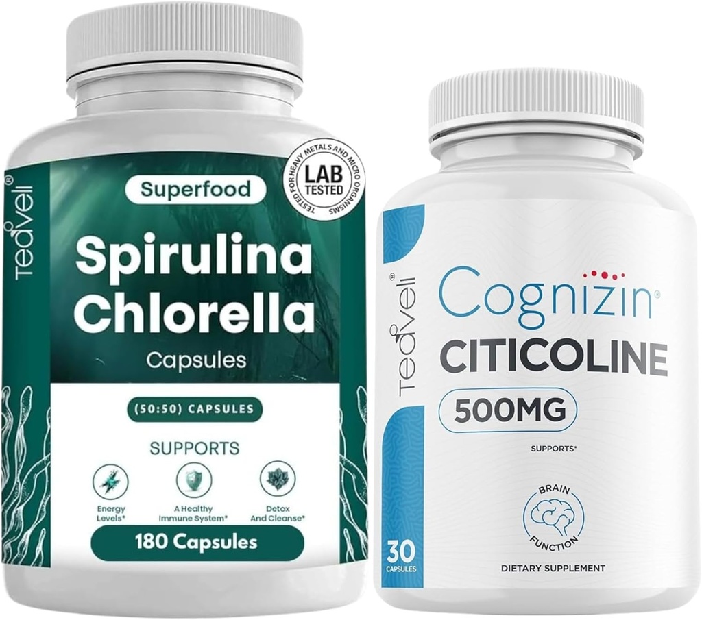 Teaveli Citicoline with Spirulina klorella Capsules Sche