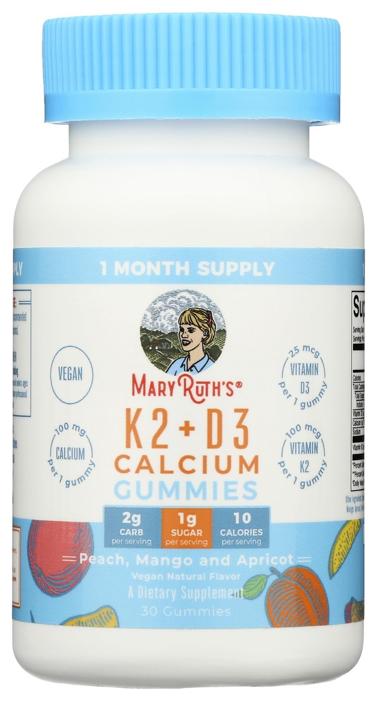 Ruth'S Vitamin K2 & D3 + Kalsiyum Gummies, 30 Ctt