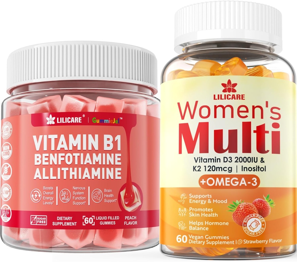 Γυναίκες Πολυβιταμίνη Gummies+Βιταμίνη B1 Gummies