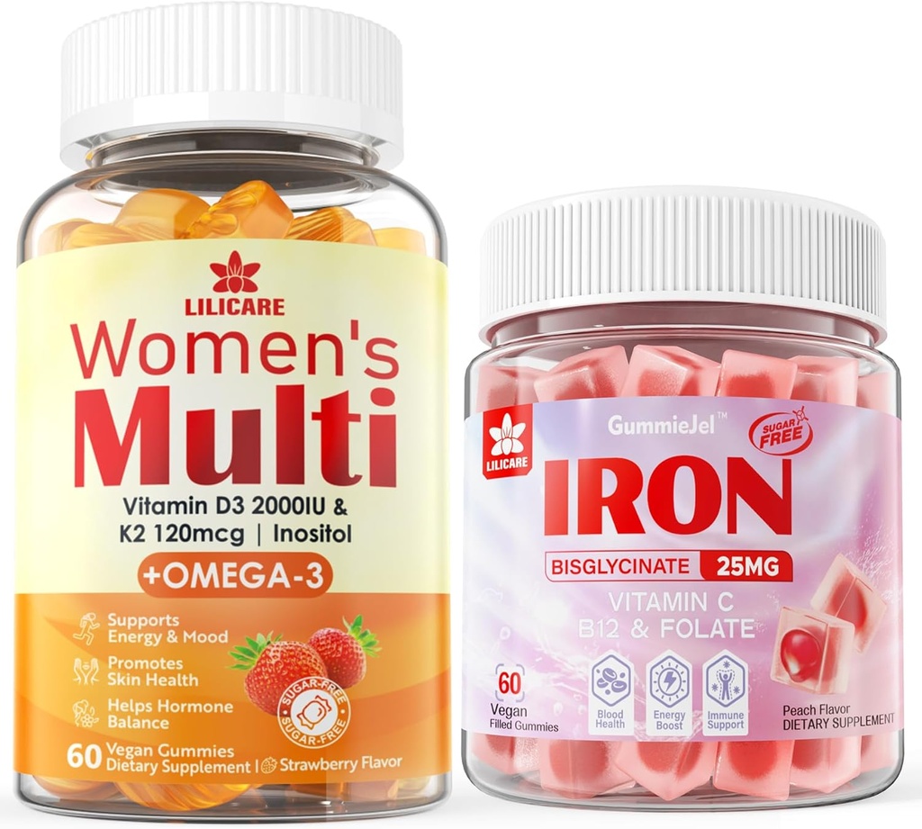 Vegan Demir Gummies + Kadınlar Çokvitamin Gummies
