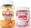 Vegan Iron Gummies + Γυναίκες Πολυβιταμίνες