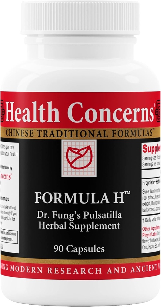 Sağlık Endişeleri Formula H – Kan Circulation & Vascular Support – Vein Health Supplement – Herbal Formula with Quercetin & Skullcap Root – Çin Geleneksel Tıp – 90 Capsules