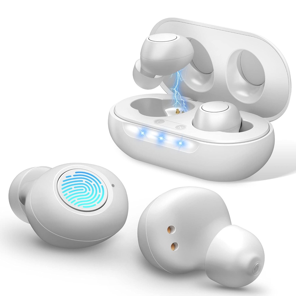 Yaşlılar için Aids-Hearing Aids For Senior,Hearing Aid Amplifier,Over the Counter İşitme Aids for Yetişkinler,Hearing Assistance Soundlifier for Ears Personal İşitme Amplifer for Senior with Battery, White