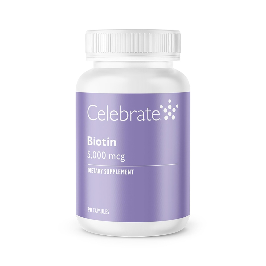 Γιορτάστε Biotin 5.000 mcg - 90 κόμης