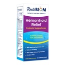 RectiBiom Probiyotik Hemorrhoid Relief Suppositories with Skin Soothing Natural Materialss, Fast Relief. Hyaluronic Acid ve Turmeric Extract, Vegan, Gluten-Free Formulation