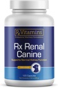 Rx Vitamins Rx Renal Canine Kidney Köpekler için Destek - Süt Butle Ekstraksiyon, Yeşil Çay ve Köpekler için Cordyceps Capsules - Dog Kidney Support Supplement - 120 cttle