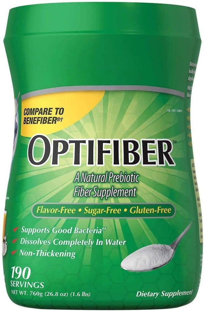 Optifibe'r Toz Kik-Iand, Fiber Supplement, 25.6 oz (190 Hizmet)