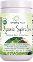 Amazing India Organic Spirulina Toz (Non-GMO) 16 oz (454 gm) - Destek Hücre Rejenerasyonu, Immune Health, Detoxification & Genel Sağlık*