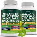NEW AGE Oregano Oil Garlic Extract Olive Leaf with Astragalus - Supplement for Women and Men - 120 Count