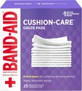 Band-Aid Brand Medium Gauze Pads, 3x3 inç (Paket 25)
