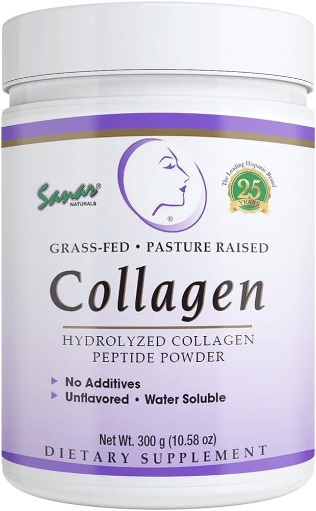 Sanar Naturals Collagenvor Toz, Unflavored - Saç, Skin, Nail, Ortak Destek - Wrinkles'i azaltır ve Skin Elastikliği geliştirin - Hydrolyzed Collagen Supplement, 10.58 ozed