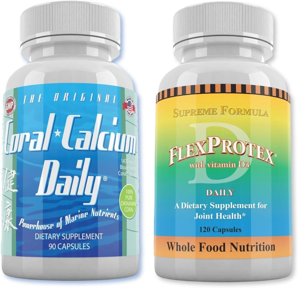 Günlük Sağlık - Coral Food Daily & FlexProtex D Bone & Joint Support Combo (1 Ay Supply)