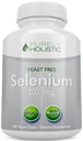 Selenium 200mcg - 365 Vegan Capsules not Tablets - Pure & Yeast Free L-Selenomethionine for Improved Absorption - Thyroid, Heart, and Immune System Support - Antioxidant Trace Mineral - Made in USA