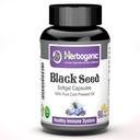 HERBOGANIC Cold Pressed Black/Seed Oil Softgels Capsules - 90 Kont - Diğer Herbal Ürünler-Depres Genel Sağlık Eşitliği ve Immunity (Black-Seed)