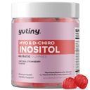 Myo-Inositol & D-Chiro Inositol Gummies, B6 B12 & Folate for Women, Vegan, Sugar Free, Strawberry Flavor, 60 Count Count Count