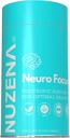 Nuzena Neuro Focus +, 60 Capsules of Advanced Nootropic Formula with Choline to improve Memory, Brain Speed, Energy and Focus, Made in USA, Servis Boyut: 2 Capsules