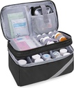 Trunab Tıp Depolama ve Organize Bag Boş, Pill Şişe Organizer Portatif Küçük Pouch, Home First Aid Box for Emergency Drug, Supplements or Medical Kits (Bag Only)(Patent Design)