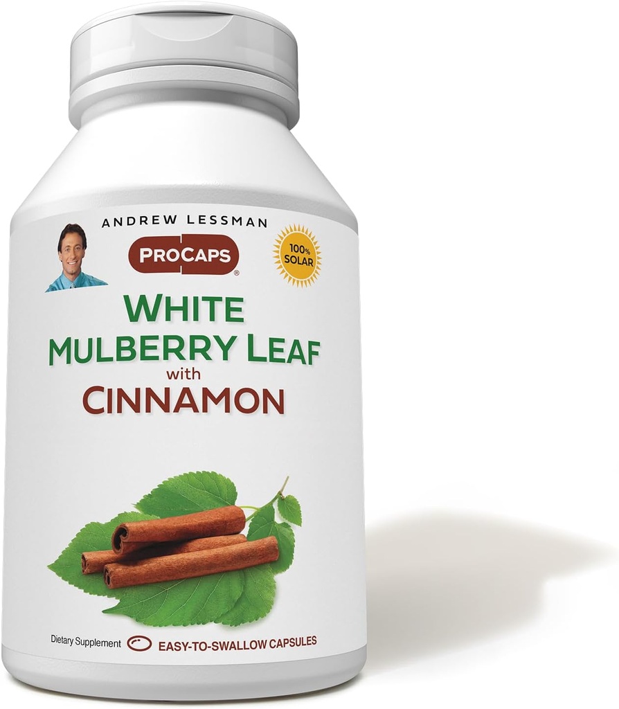ANDREW LESSMAN Cinnamon 30 Softgels ile Beyaz Mulberry Leaf - Cinnamon Bark Ekstraksiyon ile Standartlaştırılmış Beyaz Mulberry Leaf.