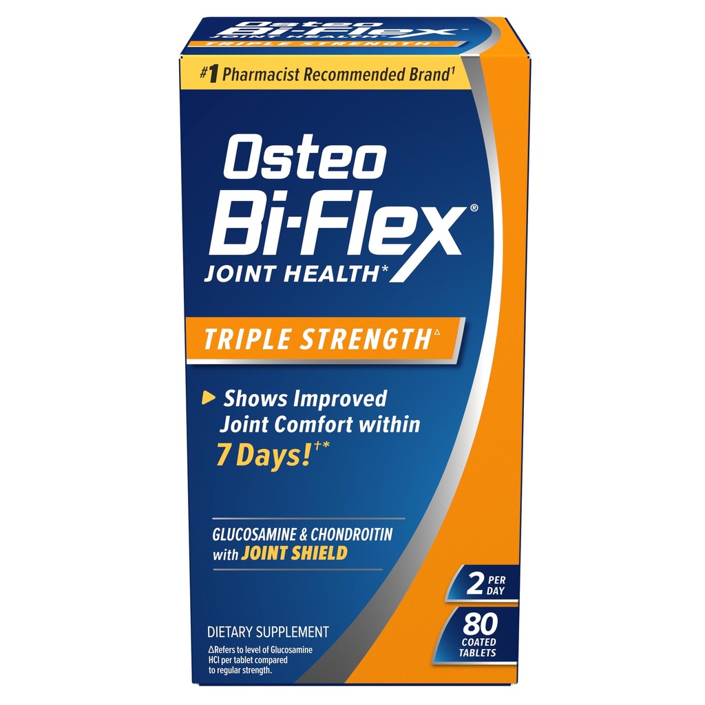 Osteo Bi-Flex Triple Strength, Glucosamine Chondroitin C Ortak Sağlık Tamamı, Kaplamalar, 80 Kont