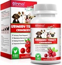 Köpekler için Cranberry - 180 Cranberry Supplement Tablest for Dogs Supports Bladder Enfeksiyon, Dog Incontinence Support, Bladder Stone ve Dog UTI, Pet Supplement Tüm Breeds Köpekler ve Çağlar için Tabletler Tedaviler