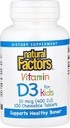 Doğal Faktörler, D3 400 IU, Güçlü Bones, Dişler ve Immune Function, 100 tablet (100 hizmet)