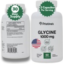 Eski Etiket Glycine 1000 AminoMG Asit Supplement Sleep Support Capsules - 30 Day Supply - Muscle Recovery, Kidney Health & Collagen Formation Production Support Support Support