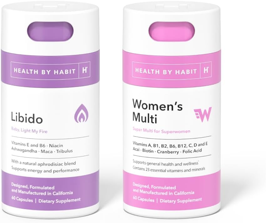 Health By Habit Kendinizi Kit - Libido Mix (60 Capsules) & Women's Multi Supplement (60 Capsules)