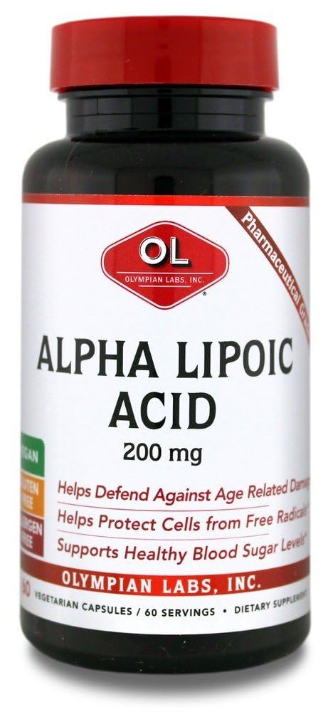 OLYMPIAN LABS Άλφα Λιποϊκό οξύ 200 Mg, 0,15 Λίρες