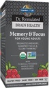 Garden of Life Dr Formulated Memory & Focus for Young Adults - Memory, Focus, Clarity and Brain Health for Young Adults & Teens, Organic Tablets - Vitamin D3, Turmeric, Sage, Coffee Fruit – 60 Tablets
