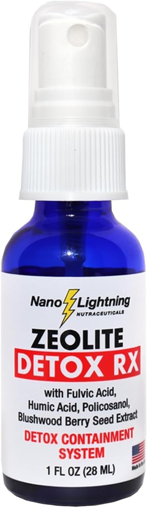 Zeolite Detox Rx Zeolite Detox Nanotechnology Detox Supplement, Unmatched Purity, Superior Absorption Supplements, Blushwood Seed Extract