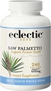 ECLECTIC INSTITUTE Φρέσκο πριονισμένο με κατάψυξη Παλμέτο - 600 mg - 240 κάψουλες χορτοφάγων