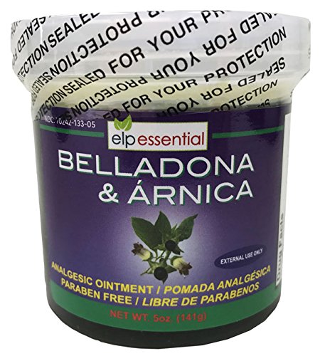 Belladona ve Arnica Analgesic Ointment 5 oz (141g) Paraben Free