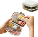 Seyahat Pill Organizer, 10 Daha Büyükleştirmeler, Portatif Pill Şişe Organizer, Supplement İlaçlar Büyük Kapasite Günlük, Vitaminler, Fish Oils, Supplements (Beyaz)