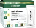 Cureveda Curveda Grow Plantive Biotin 10000 Mcg Toz Supplement for Unisex, Faydaları Sağlıklı Scalp ve Saç Büyümesi, Hiçbir Eklenmedi Sugar, Natural Pomegranate Flavour 150 g ( Grow-1-1