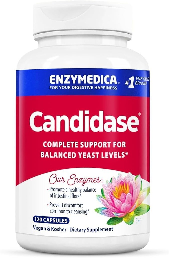 Enzymedica, Candidase, Ένζυμα για την υποστήριξη του απαλού καθαρισμού, υγεία των ούρων, 120 κόμης