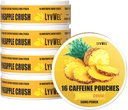 LyvWel 56 mg Caffeine Energy Pouches – Pineapple – Temiz Enerji ve Focus Guarana ile Boost – 16 Pouches Per Can (80 Total Pouches) ile 5Pack