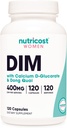 Nutricost Diindolylmethane DIM Supplement for Women 400 mg, 120 Capsules, Dong Quai, Food & Black Cohosh - Vegan, Non-GMO ve Gluten Free